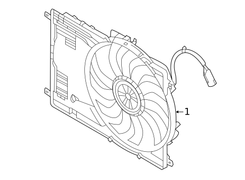 Cooling Fan for 2023 Land Rover Range Rover Evoque #0