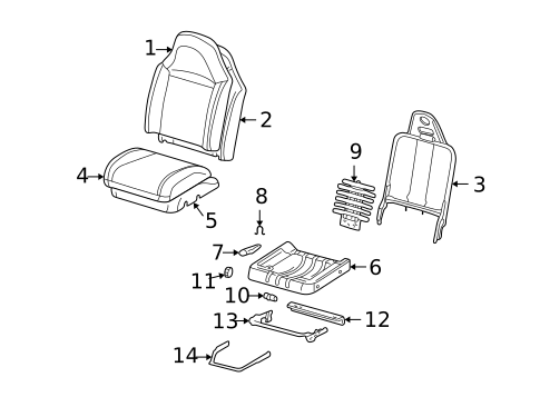 Front Seat Components for 2002 Mazda B3000 #1
