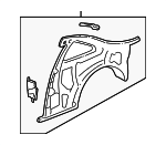 64300ST7320ZZ - Body: Inner Panel Assembly for Acura Image