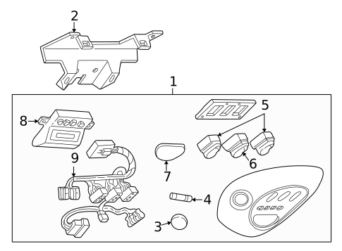 Overhead Console for 1998 Ford Expedition #1