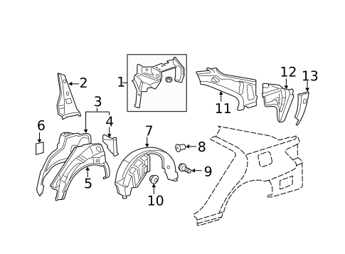 Inner Structure for 2011 Toyota Camry #0