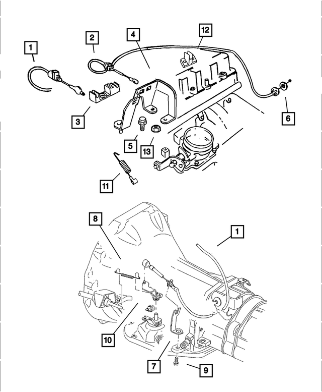 52078867 - Fuel: Cable Bracket for Mopar Image