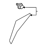 91112FL250 - Body: Rear Molding for Subaru Image