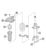 68254803AA - Rear Suspension: Suspension Spring for Mopar Image