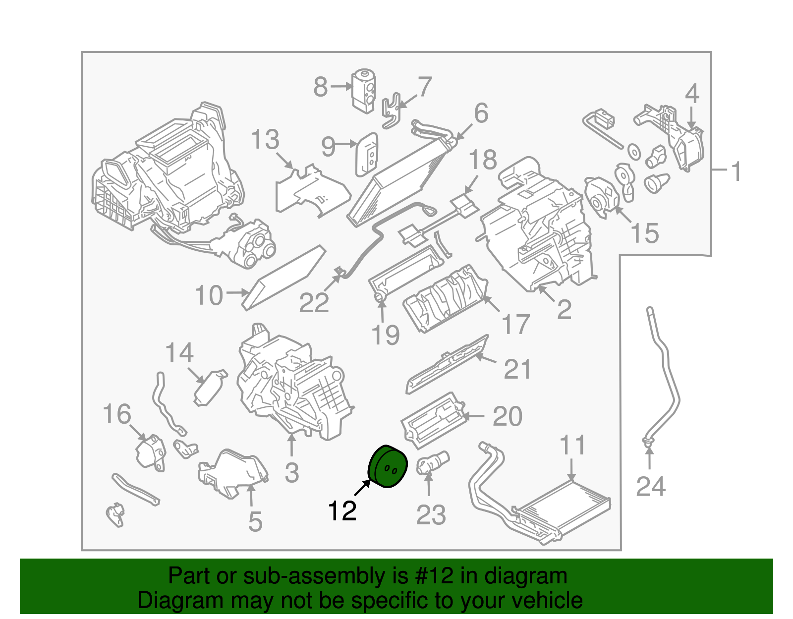 Heater Core Grommet - Nissan (92580-1FC0A)