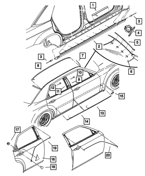 Moldings and Ornamentation for 2007 Dodge Charger #0
