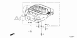 17121R9PA01 - Engine: COVER ASSY., ENGINE (A) for Acura Image