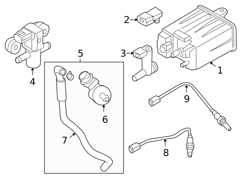 Emission Components for 2010 INFINITI FX35 #0