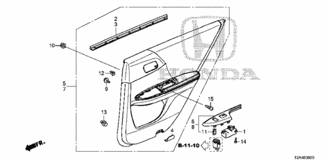 Rear Door Lining for 2016 Honda Accord #0