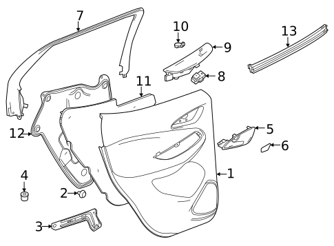 Rear Door for 2021 Buick Encore GX #3