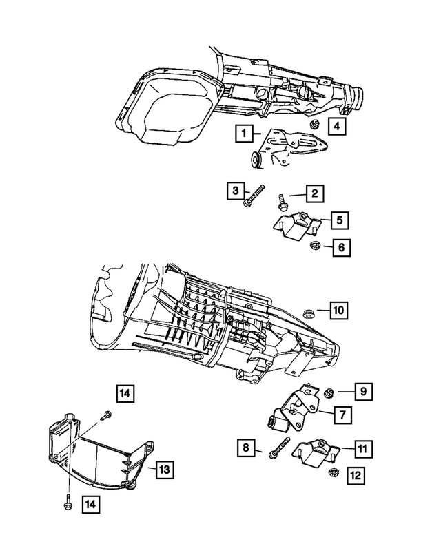 6101510 - Engine Mounting: Flange Lock Nut for Mopar Image