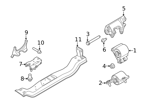 Engine & Trans Mounting for 2019 Ford F-250 Super Duty #0