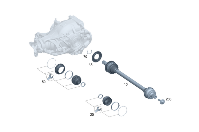 2363503601 - : Repair Kit, Boot for Mercedes-Benz Image