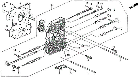 AT Main Valve Body (1) for 1997 Acura CL #0