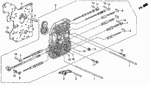 25145PA9010 - Transmission - Automatic: SHAFT, OIL PUMP GEAR for Acura Image