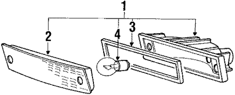 Signal Lamps for 1989 Mitsubishi Mirage #0