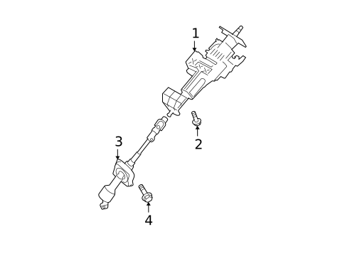 Steering Column Assembly for 2009 Hyundai Santa Fe #0
