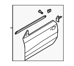 8T0831051C - Body: Door Shell for Audi: A5 Quattro, RS5, S5 Image
