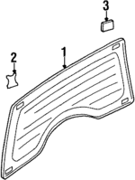 8972110553 - : Back Glass for Isuzu Image