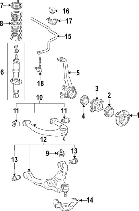 Front Suspension for 2020 Toyota Tacoma #1
