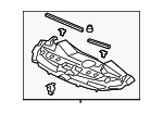 71123SJAA00 - Body: Sight Shield for Acura Image