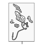 6451053060 - Body: Hinge Assembly for Lexus: IS250, IS350 Image