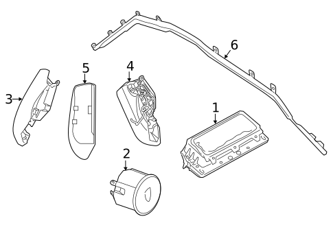 Air Bag Components for 2012 Porsche Panamera #0