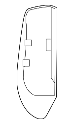 97052215143DAC - : Rear Seat Air Bag Cover for Porsche: Panamera Image