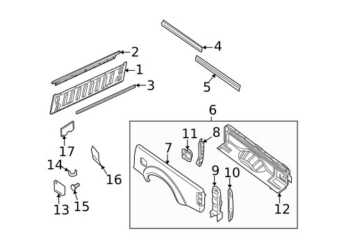 Front & Side Panels for 2011 Nissan Frontier #1