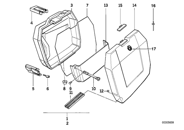 46542316691 - : Set Of Bottom Part Rivets for BMW-Motorrad Image