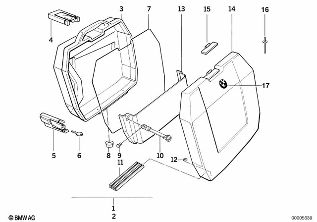 46542300041 - Frame and Mounting Parts: Lock -  for BMW-Motorrad Image