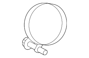 PZ1Z5A215C - : Converter &amp; Pipe Clamp for Ford: Bronco Sport, Escape, Maverick | Lincoln: Corsair, Nautilus Image