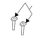 DU5Z96610A16AX - Body: Headrest Guide for Lincoln: MKX, MKZ, Nautilus Image