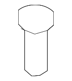 986215 - Body: License Bracket Screw for Volvo: C70, EX30, EX90, S60, S60 Cross Country, S90, V60, V60 Cross Country, V90, V90 Cross Country, XC60, XC90 Image