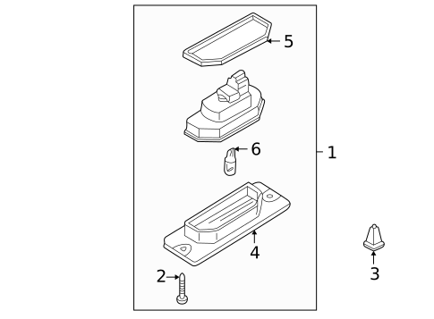License Lamps for 2002 Nissan Sentra #0