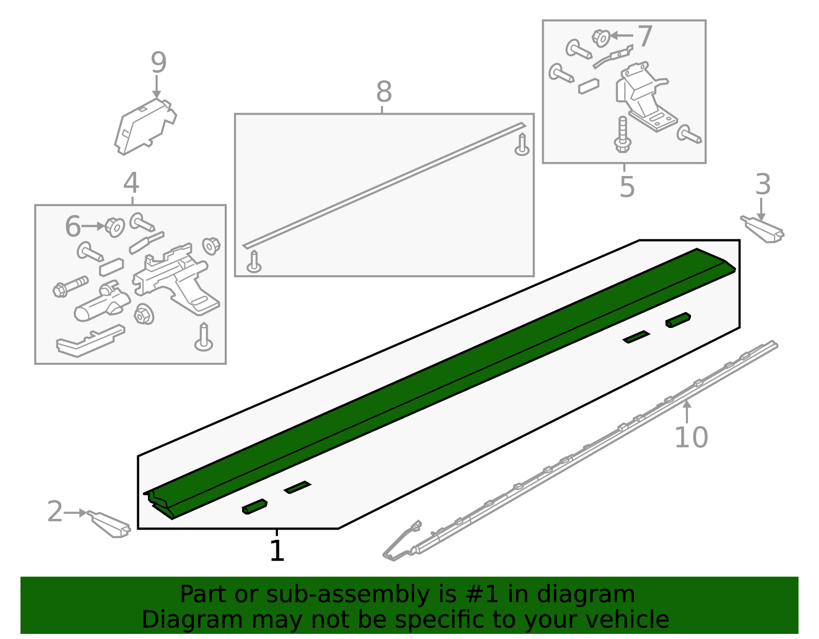 JL7Z-16490-AA - Running Board Step Pad - 2018-2026 Ford | Eastgate