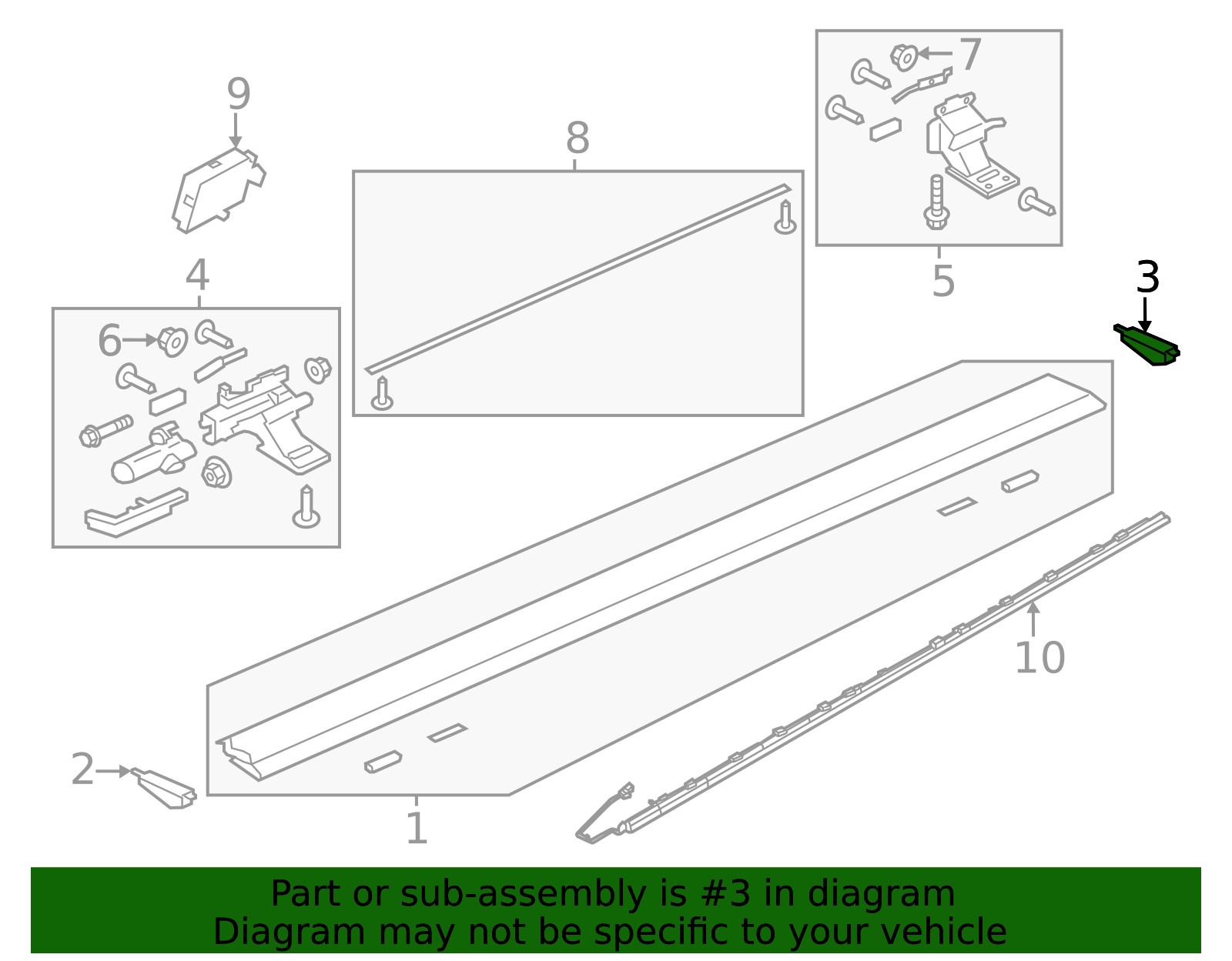 jl1z16a455ab - Ford Running Board End Cap | Levittown Ford Parts