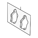 8D0698151E - Brakes: Brake Pads for Audi: A4, A4 Quattro Image