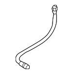 3U0611707 - Brakes: Brake Hydraulic Hose for Audi: A4, A4 Quattro, A6, A6 Quattro, RS6, S4, S6 Image