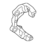 3B0615125 - Brakes: Carrier Assembly for Audi: 100, 100 Quattro, A4, A4 Quattro, A6, A6 Quattro, S4, S6 Image