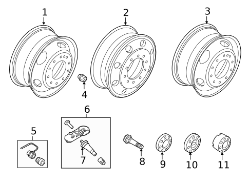 Wheels for 2018 Ford F-450 Super Duty #0