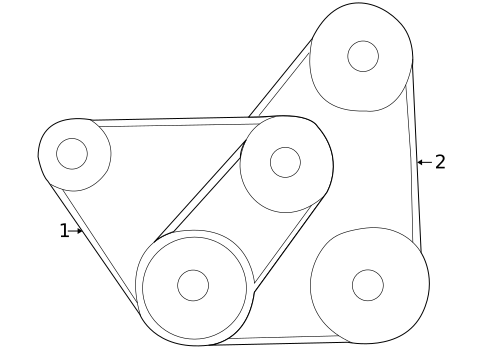 Belts & Pulleys for 2000 Mazda Protege #0