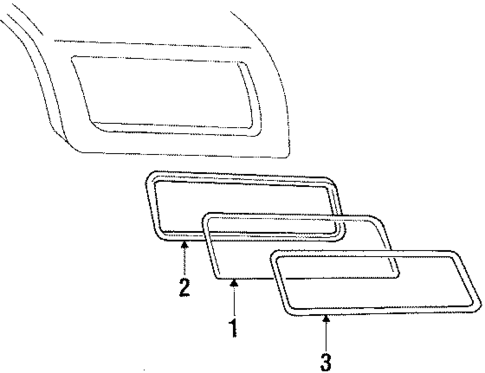 Stationary Glass for 1986 Ford Bronco #0