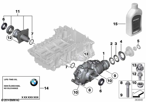Final Drive (Front Axle) for 2015 BMW 528iX #0