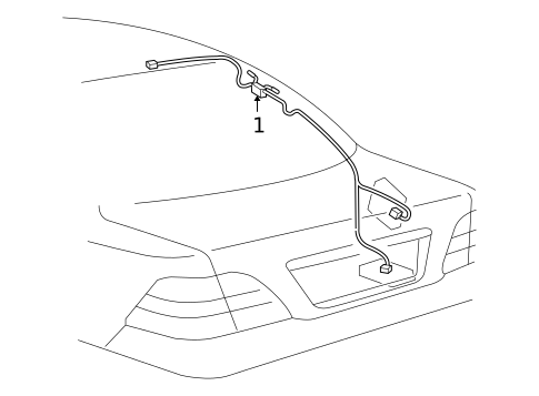 Antenna & Radio for 2006 Lexus LS430 #1