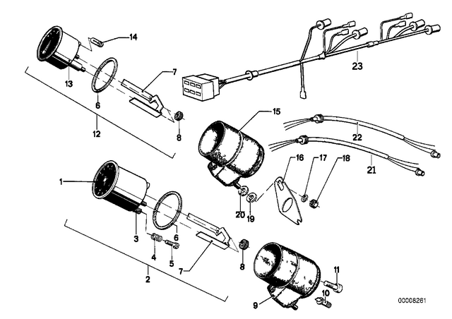 61121357703 - : Wiring Voltmeter for BMW-Motorrad Image