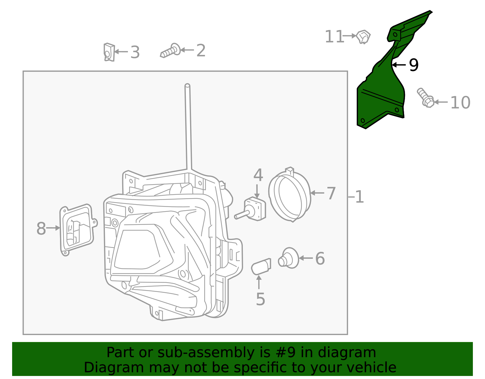 2019-2026 Chevrolet Blazer Lamp Bracket 84126208 GM | GMPartsDirect.com