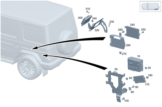 1679003037 - Electrical Equipment and Instruments: Control Unit for Mercedes-Benz: 180A, 180b, 220a, A220, AMG GT 43, AMG GT 53, AMG GT 63, AMG GT 63 S, AMG GT 63 S E Performance, EQB 250+, EQB 300, EQB 350, G500, G550, G580, G63 AMG, GLA250, GLA35 AMG, GLA45 AMG, GLB250, GLB35 AMG, GLE350, GLE450, GLE450e, GLE53 AMG, GLE580, GLE63 AMG S, GLS450, GLS580, GLS63 AMG, Maybach GLS600 Image image