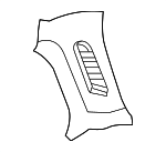 YS4Z7440455AAB - Body: Rear Pillar Trim for Ford: Focus Image