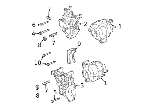 Alternator for 2008 Chevrolet Silverado 2500 HD #0